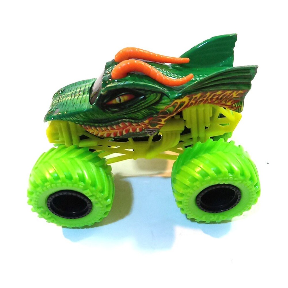 Monster Jam Dragon 1:64 Monster Truck Green Body Neon Green Tire Variant